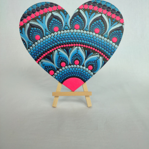 Corazón Mandala Neón
