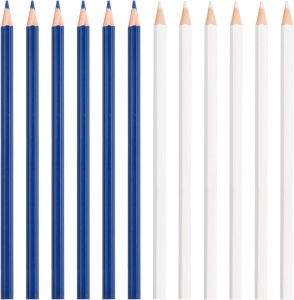 Lapiz blanco y azul acuarelable